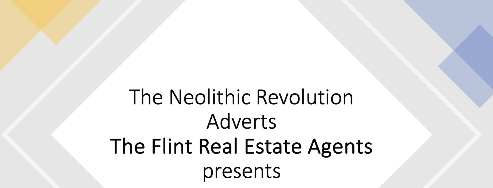 The beginning of the presentation